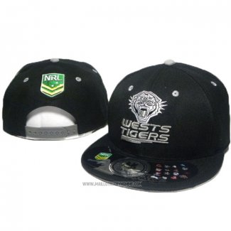 NRL Snapback Casquette Wests Tigers Noir