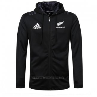 Veste A Capuche Nouvelle-Zelande All Blacks Rugby 2018-2019 Noir